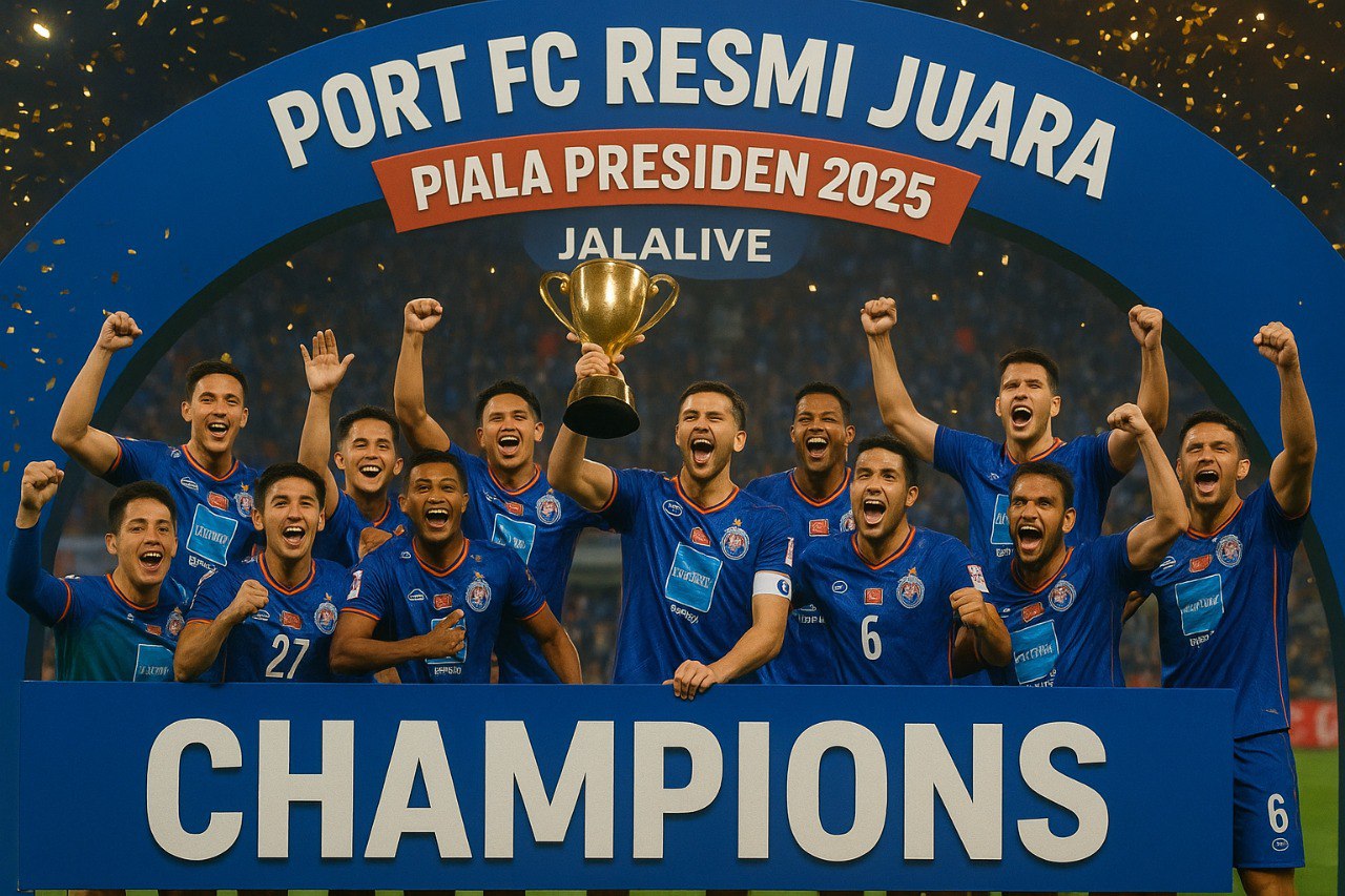 Momen Port FC Angkat Trofi Piala Presiden 2025 Bisa Kamu Tonton Ulang di Jalalive!